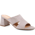 Kennedi Leather Heeled Mule Sandals - KENNEDI / 323 635