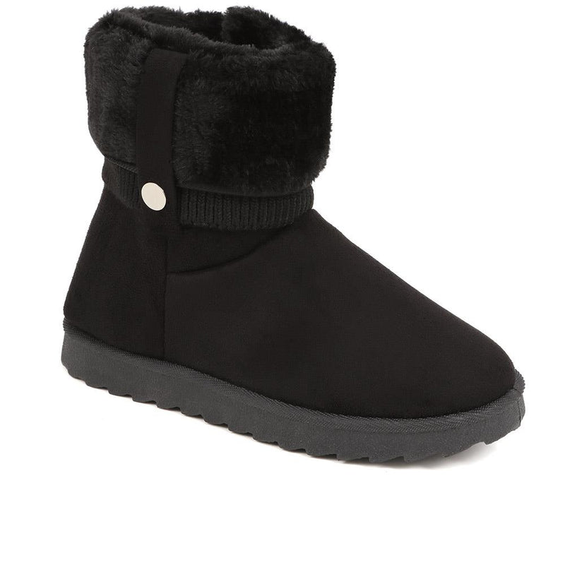 Fleece Lined Soft Ankle Boots - ACADE38007 / 324 548