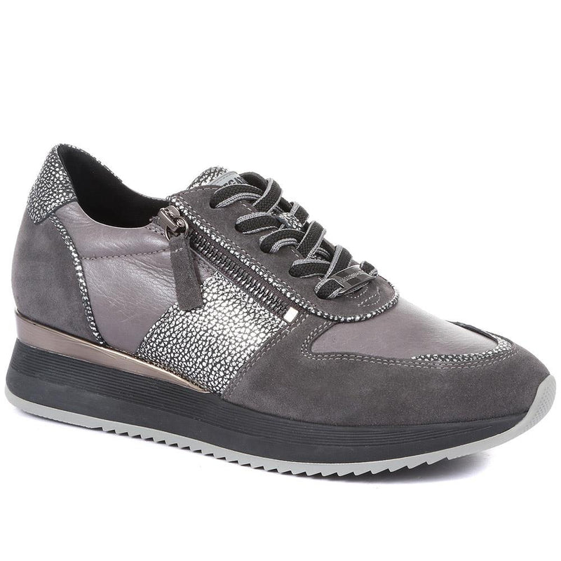 Ray Patterned Leather Trainers - SINO34530 / 320 747